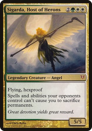 Sigarda, Host of Herons (Oversized) [Open the Helvault] | Cracking-Singles