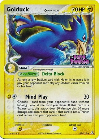 Golduck (43/110) (Delta Species) (Stamped) [EX: Holon Phantoms] | Cracking-Singles