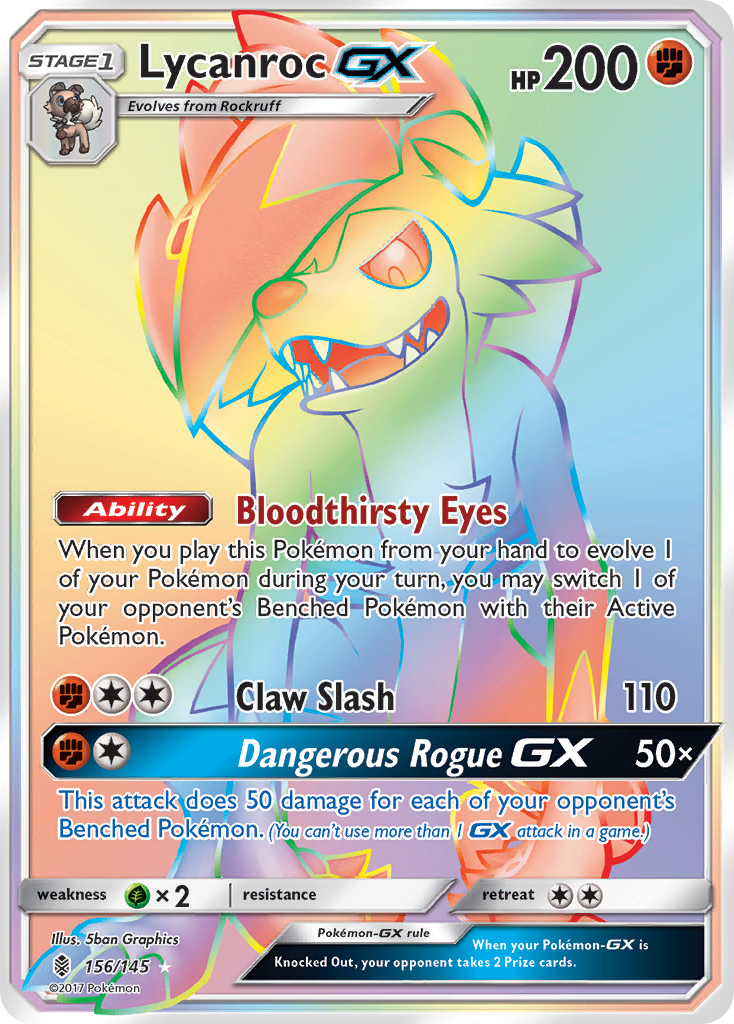 Lycanroc GX (156/145) [Sun & Moon: Guardians Rising] | Cracking-Singles