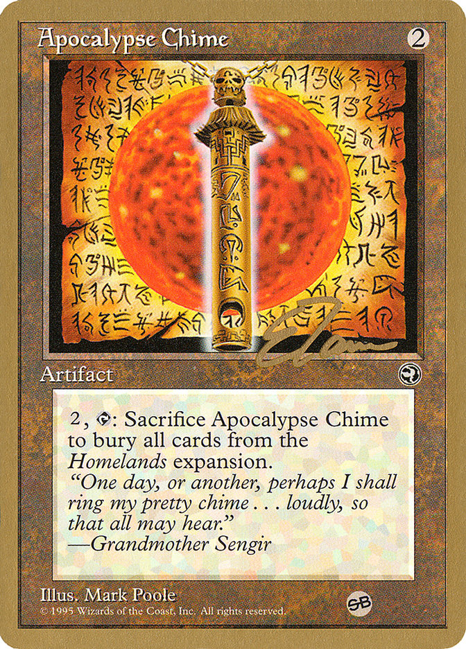 Apocalypse Chime (Eric Tam) (SB) [Pro Tour Collector Set] | Cracking-Singles