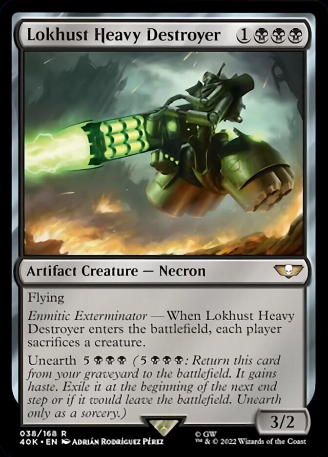 Lokhust Heavy Destroyer (Surge Foil) [Universes Beyond: Warhammer 40,000] | Cracking-Singles