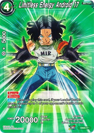 Limitless Energy Android 17 [EX03-17] | Cracking-Singles