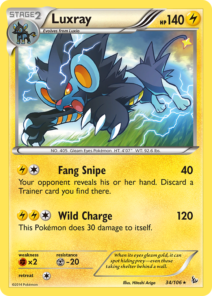 Luxray (34/106) [XY: Flashfire] | Cracking-Singles