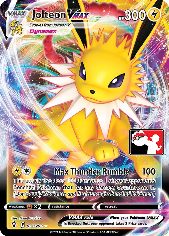 Jolteon VMAX (051/203) [Prize Pack Series One] | Cracking-Singles