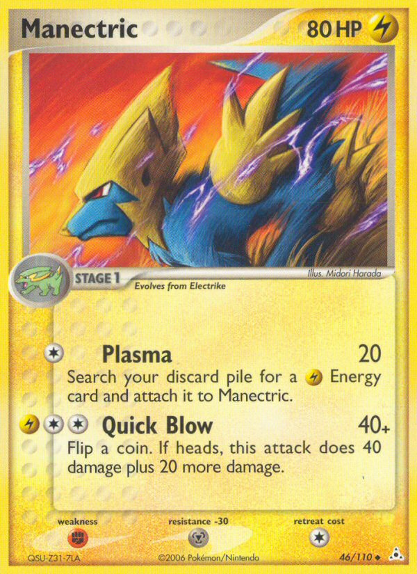 Manectric (46/110) [EX: Holon Phantoms] | Cracking-Singles