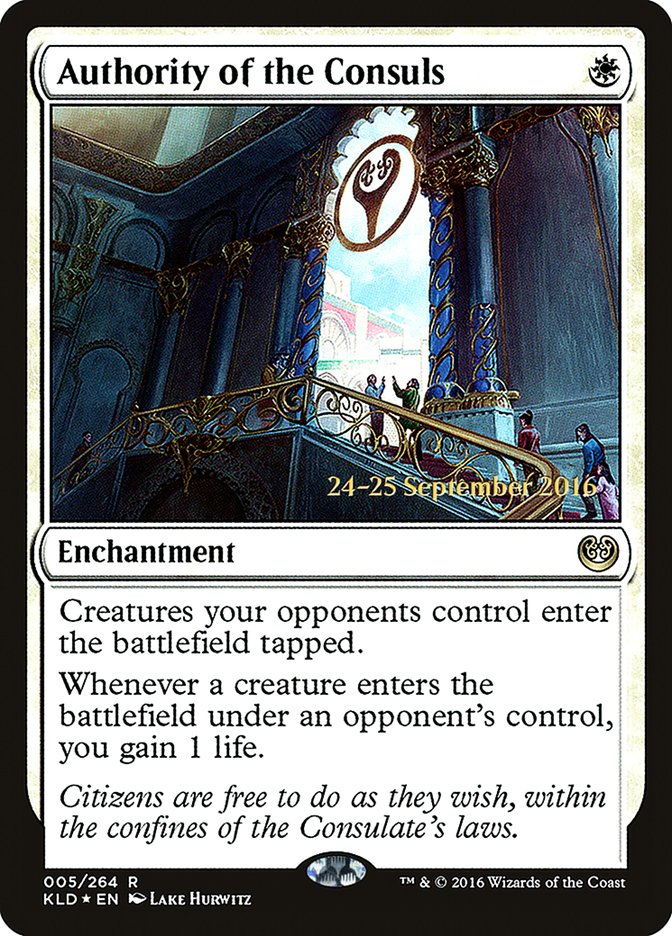 Authority of the Consuls  [Kaladesh Prerelease Promos] | Cracking-Singles