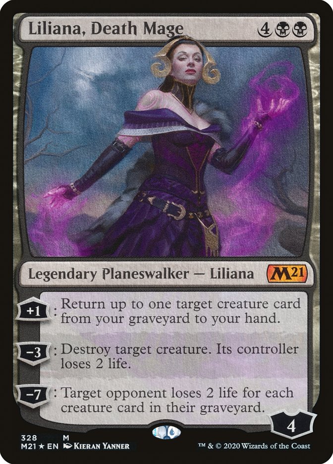 Liliana, Death Mage [Core Set 2021] | Cracking-Singles