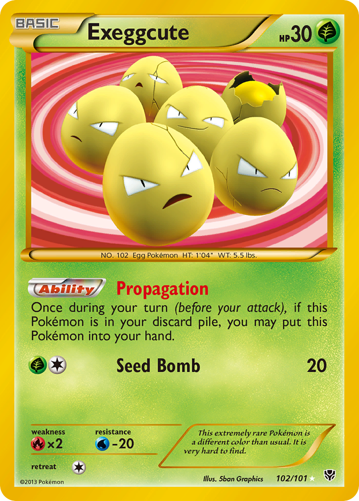 Exeggcute (102/101) [Black & White: Plasma Blast] | Cracking-Singles