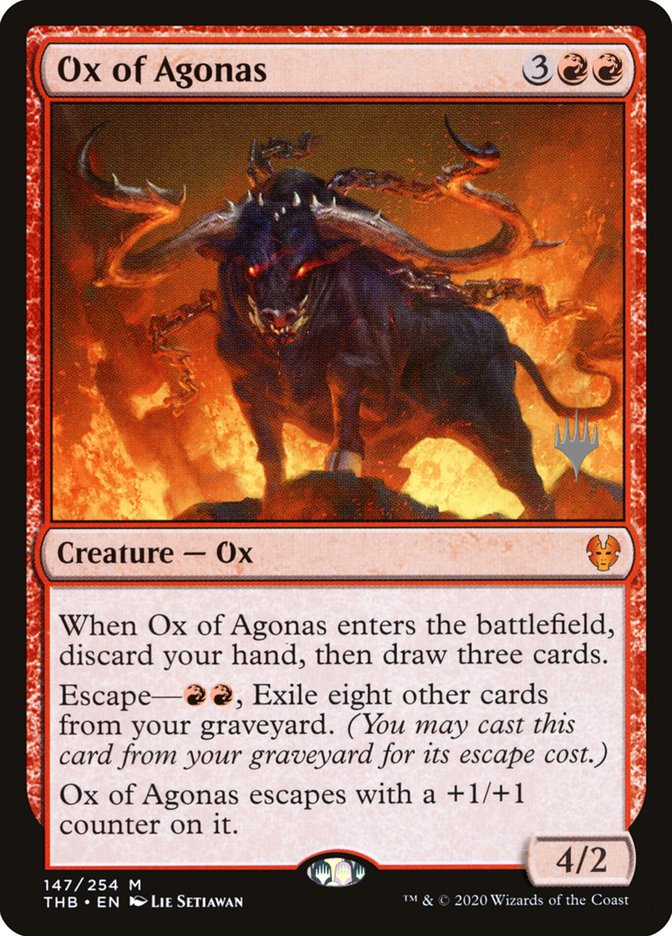 Ox of Agonas (Promo Pack) [Theros Beyond Death Promos] | Cracking-Singles