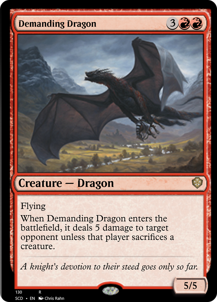 Demanding Dragon [Starter Commander Decks] | Cracking-Singles