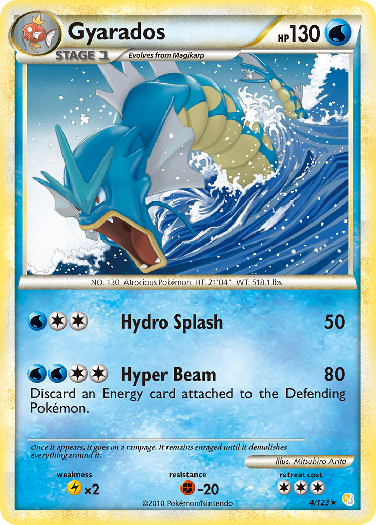 Gyarados (4/123) [HeartGold & SoulSilver: Base Set] | Cracking-Singles