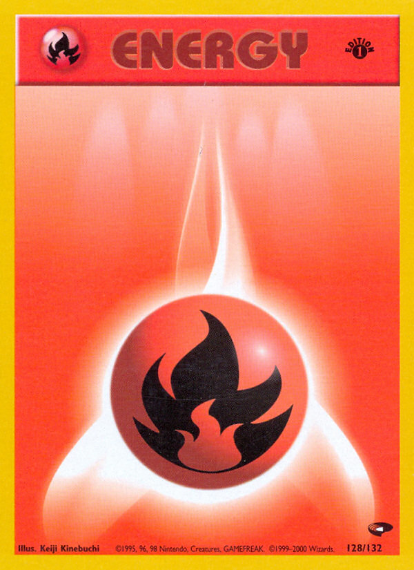 Fire Energy (128/132) [Gym Challenge 1st Edition] | Cracking-Singles