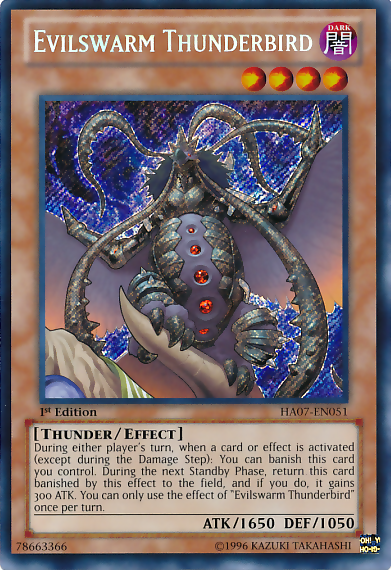 Evilswarm Thunderbird [HA07-EN051] Secret Rare | Cracking-Singles