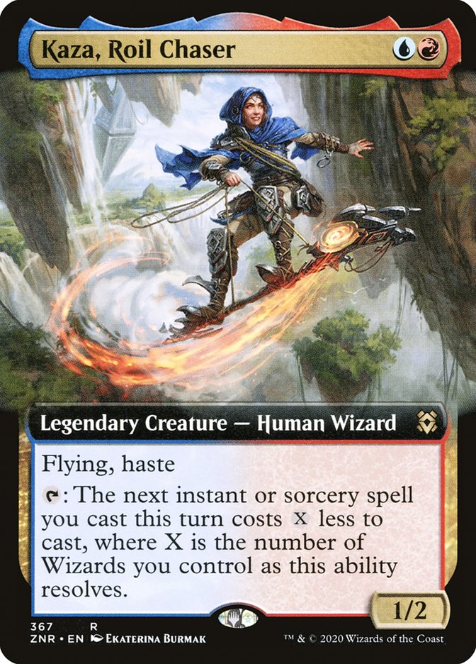 Kaza, Roil Chaser (Extended Art) [Zendikar Rising] | Cracking-Singles