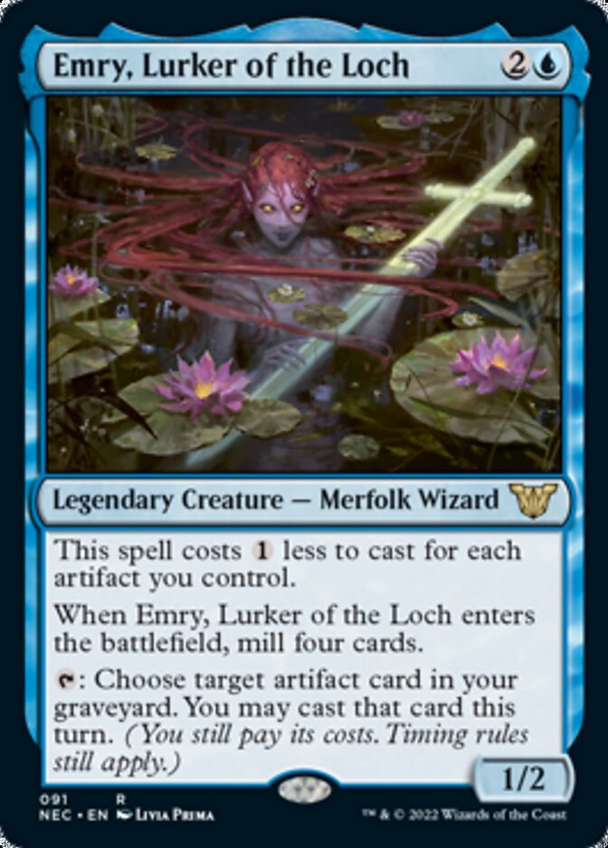 Emry, Lurker of the Loch [Kamigawa: Neon Dynasty Commander] | Cracking-Singles