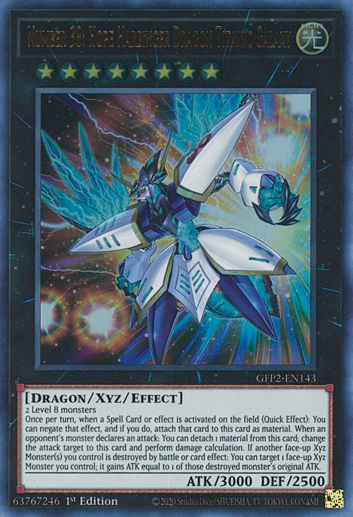 Number 38: Hope Harbinger Dragon Titanic Galaxy [GFP2-EN143] Ultra Rare | Cracking-Singles