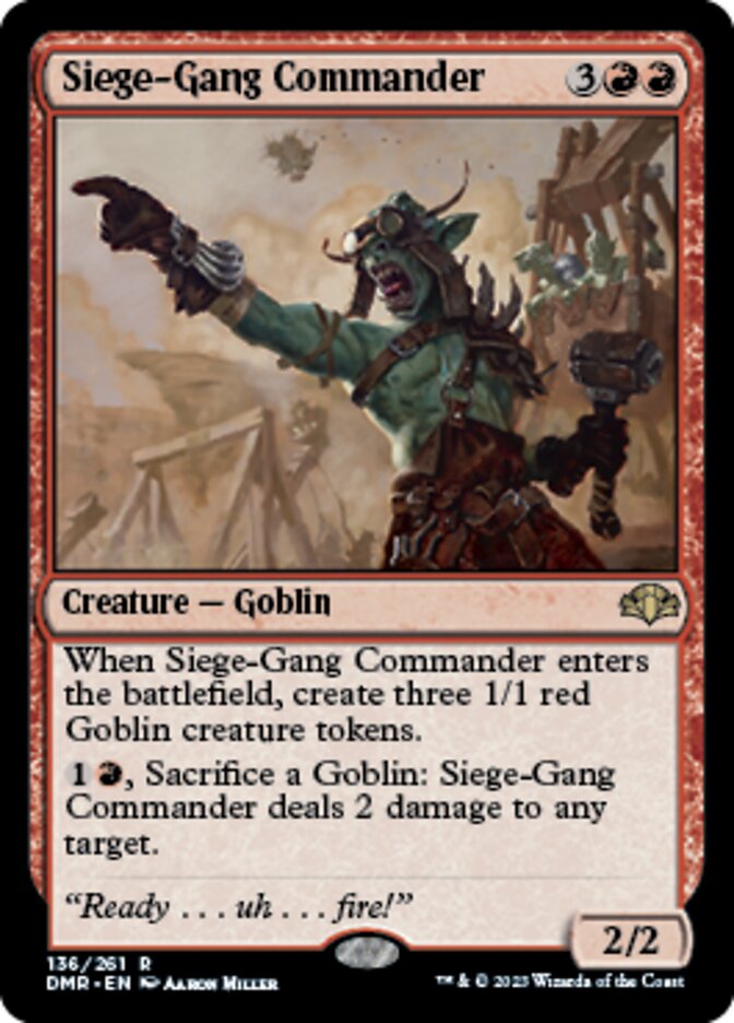 Siege-Gang Commander [Dominaria Remastered] | Cracking-Singles