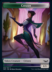 Plant // Citizen Double-sided Token [Streets of New Capenna Commander Tokens] | Cracking-Singles