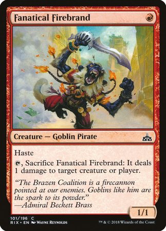 Fanatical Firebrand [Rivals of Ixalan] | Cracking-Singles