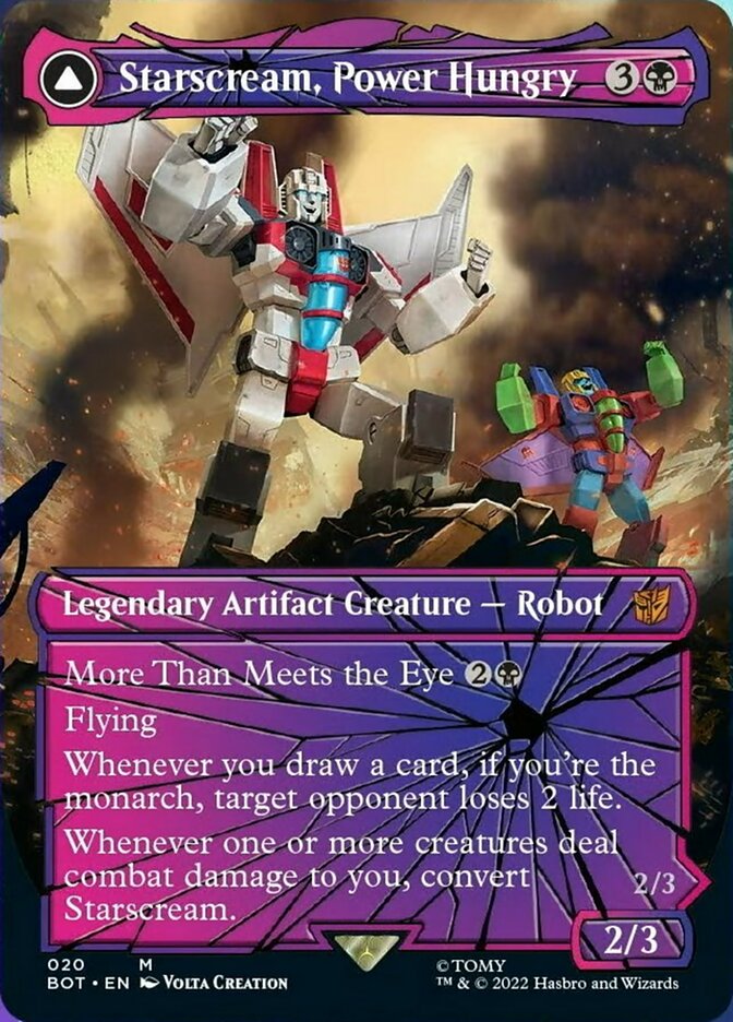 Starscream, Power Hungry // Starscream, Seeker Leader (Shattered Glass) [Universes Beyond: Transformers] | Cracking-Singles