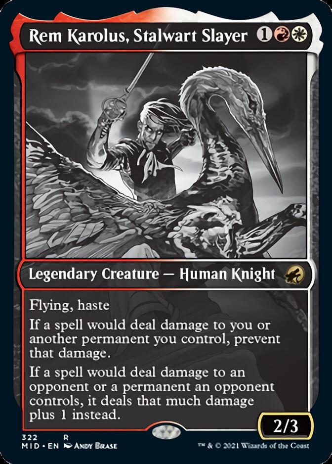 Rem Karolus, Stalwart Slayer (Showcase Eternal Night) [Innistrad: Midnight Hunt] | Cracking-Singles