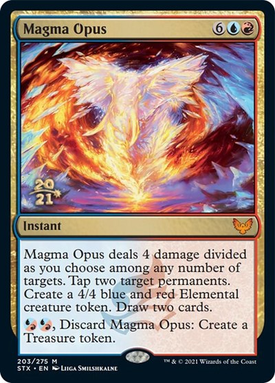 Magma Opus [Strixhaven: School of Mages Prerelease Promos] | Cracking-Singles