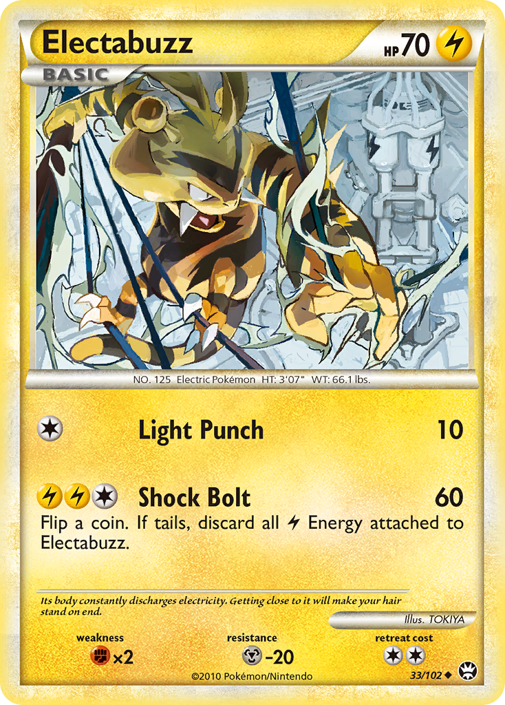 Electabuzz (33/102) [HeartGold & SoulSilver: Triumphant] | Cracking-Singles