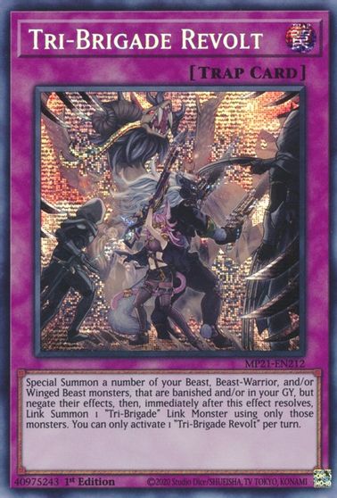 Tri-Brigade Revolt [MP21-EN212] Prismatic Secret Rare | Cracking-Singles