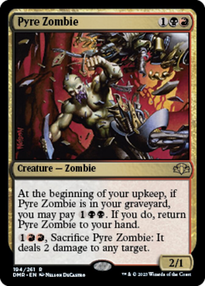 Pyre Zombie [Dominaria Remastered] | Cracking-Singles