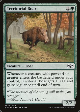 Territorial Boar [Ravnica Allegiance] | Cracking-Singles