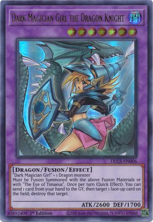 Dark Magician Girl the Dragon Knight (Alternate Art) (Purple) [DLCS-EN006] Ultra Rare | Cracking-Singles