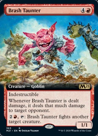 Brash Taunter (Extended Art) [Core Set 2021] | Cracking-Singles