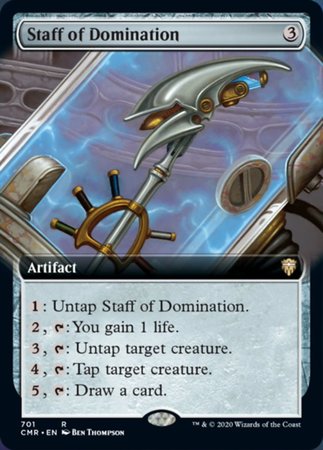 Staff of Domination (Extended Art) [Commander Legends] | Cracking-Singles