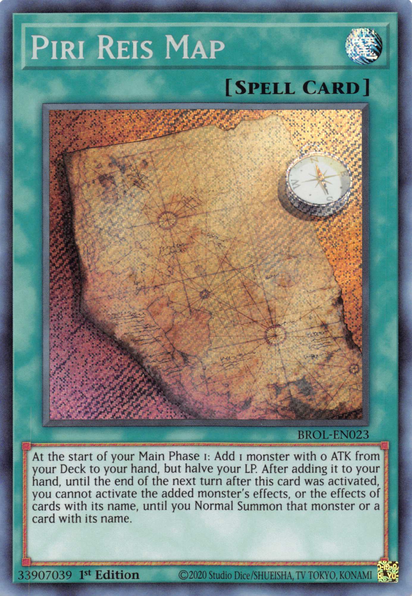 Piri Reis Map [BROL-EN023] Secret Rare | Cracking-Singles