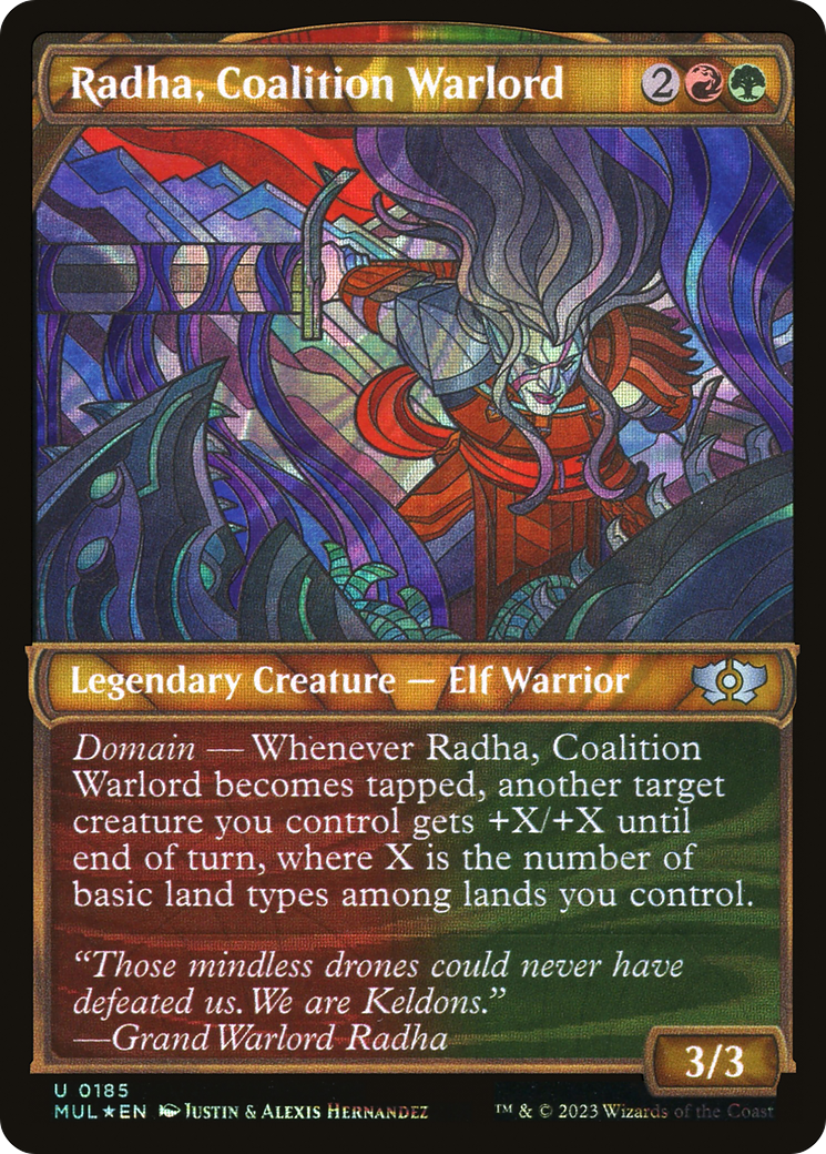 Radha, Coalition Warlord (Halo Foil) [Multiverse Legends] | Cracking-Singles