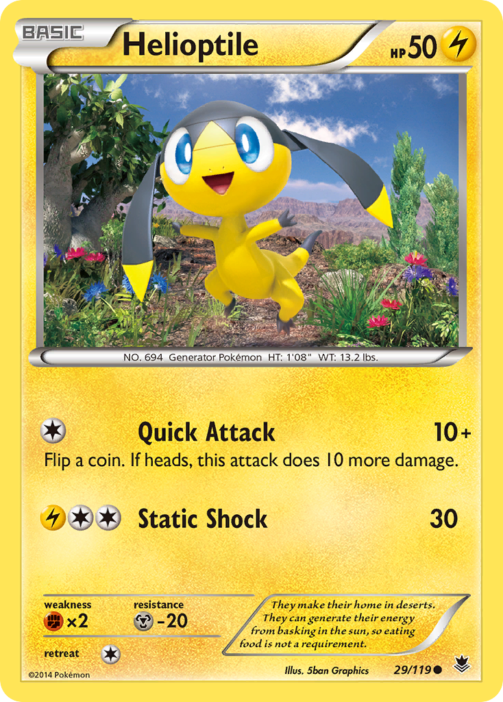 Helioptile (29/119) [XY: Phantom Forces] | Cracking-Singles