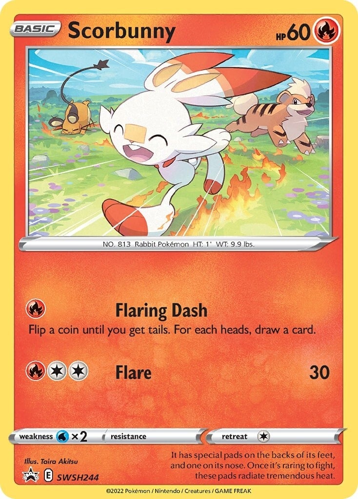 Scorbunny (SWSH244) [Sword & Shield: Black Star Promos] | Cracking-Singles