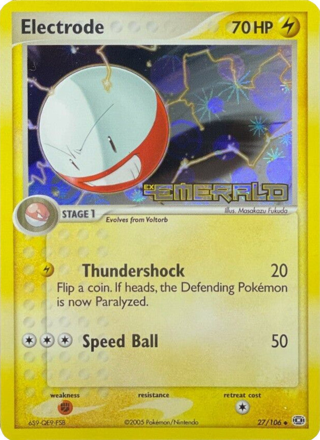 Electrode (27/106) (Stamped) [EX: Emerald] | Cracking-Singles