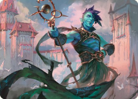 Haughty Djinn Art Card [Dominaria United Art Series] | Cracking-Singles