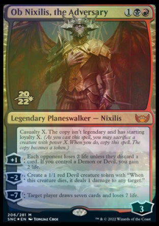 Ob Nixilis, the Adversary [Streets of New Capenna Prerelease Promos] | Cracking-Singles