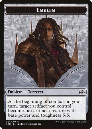 Emblem - Tezzeret the Schemer [Aether Revolt Tokens] | Cracking-Singles