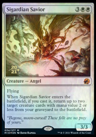 Sigardian Savior [Innistrad: Midnight Hunt Prerelease Promos] | Cracking-Singles