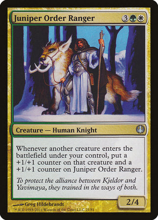 Juniper Order Ranger [Duel Decks: Knights vs. Dragons] | Cracking-Singles