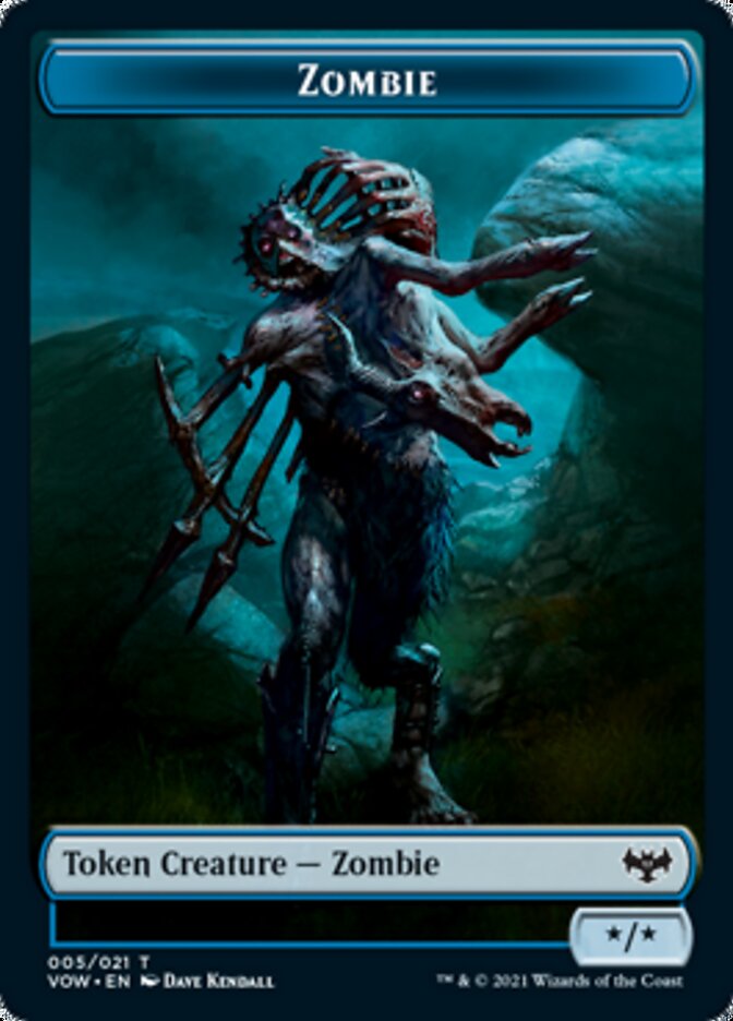 Zombie Token (005) [Innistrad: Crimson Vow Tokens] | Cracking-Singles