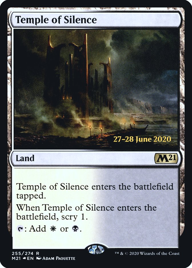 Temple of Silence  [Core Set 2021 Prerelease Promos] | Cracking-Singles