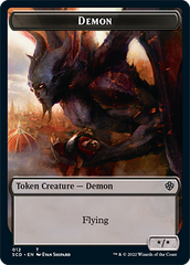 Demon // Demon Double-Sided Token [Starter Commander Decks] | Cracking-Singles