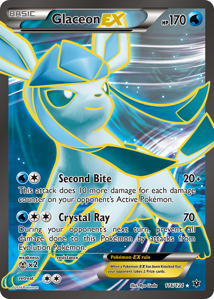 Glaceon EX (116/124) [XY: Fates Collide] | Cracking-Singles