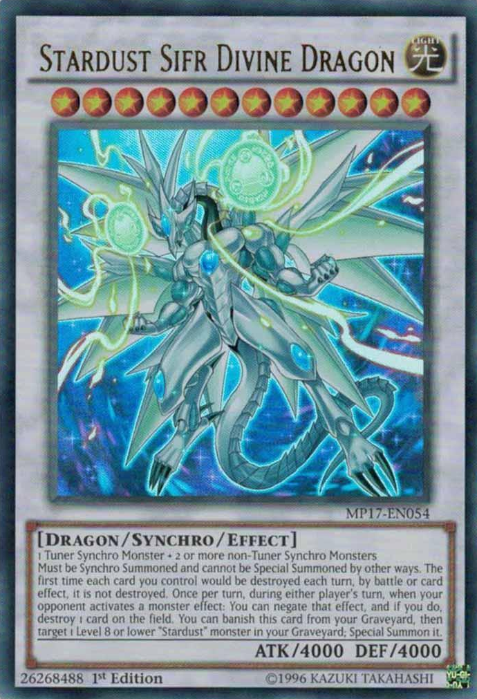 Stardust Sifr Divine Dragon [MP17-EN054] Ultra Rare | Cracking-Singles