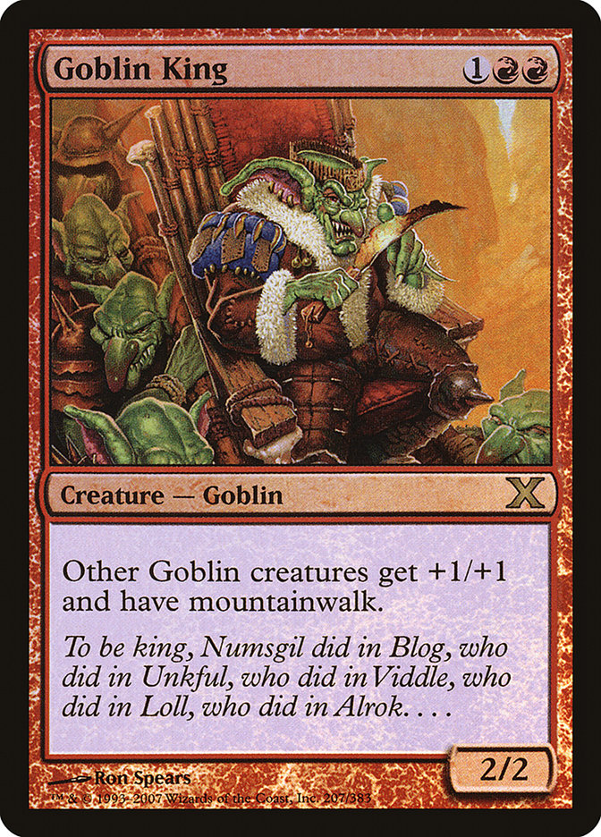 Goblin King (Premium Foil) [Tenth Edition] | Cracking-Singles