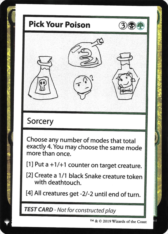 Pick Your Poison [Mystery Booster Playtest Cards] | Cracking-Singles